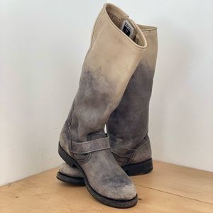 Frye Ombré Boots, All Leather, Buckle Detail, Great Condition, Size 7